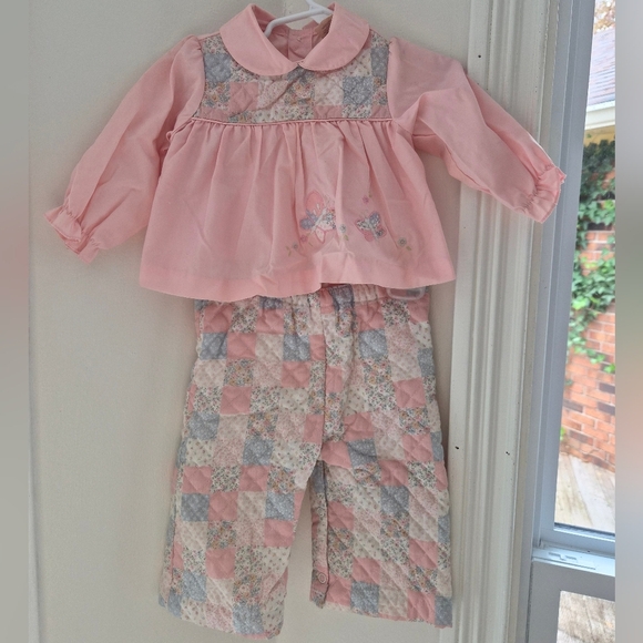 Vintage Quiltet Toddler Matching Set - Picture 1 of 4